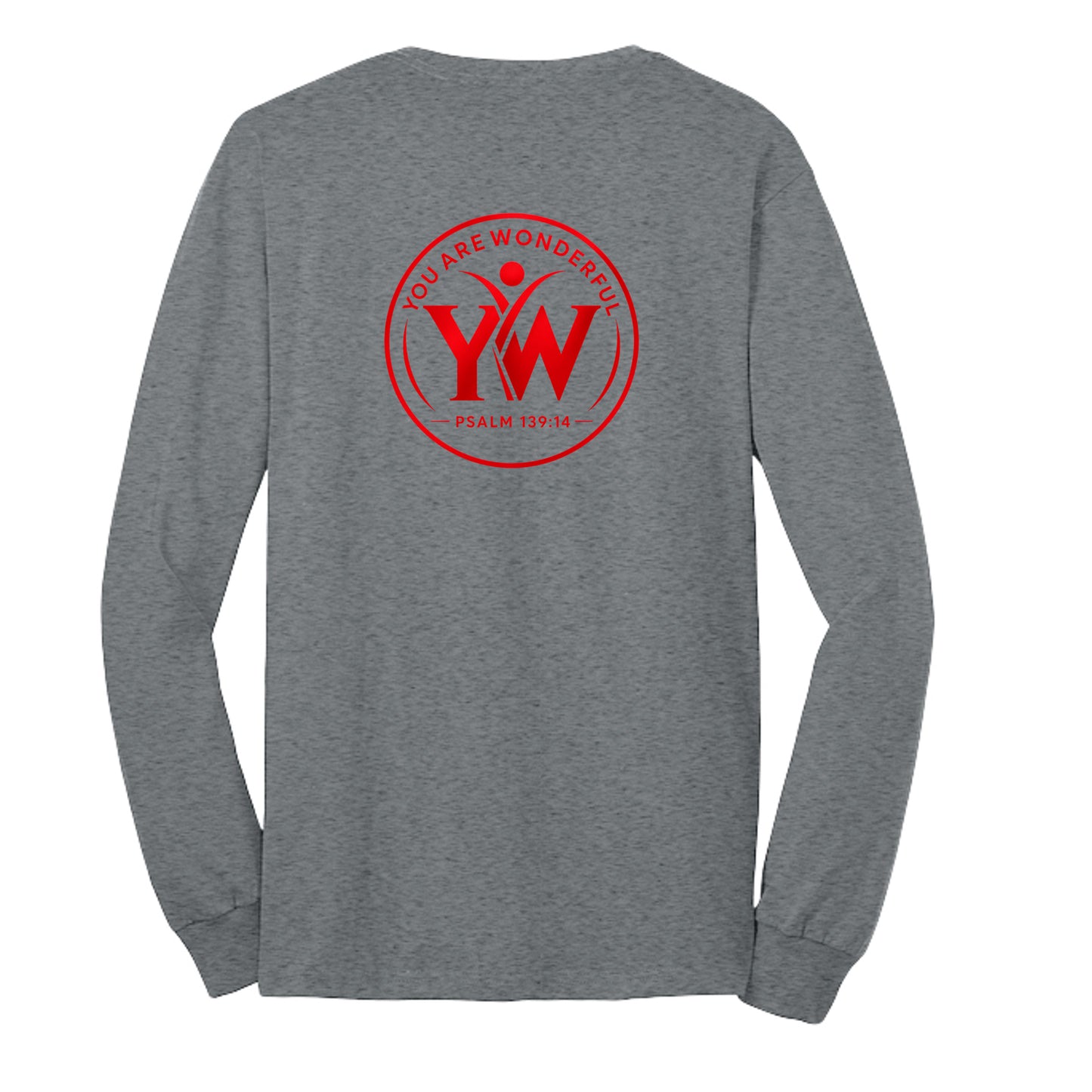 Athletic Heather - PC55LS - BACK