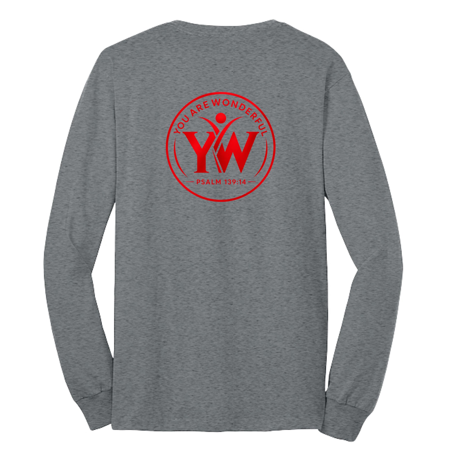 Athletic Heather - PC55LS - BACK