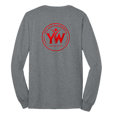 Athletic Heather - PC55LS - BACK